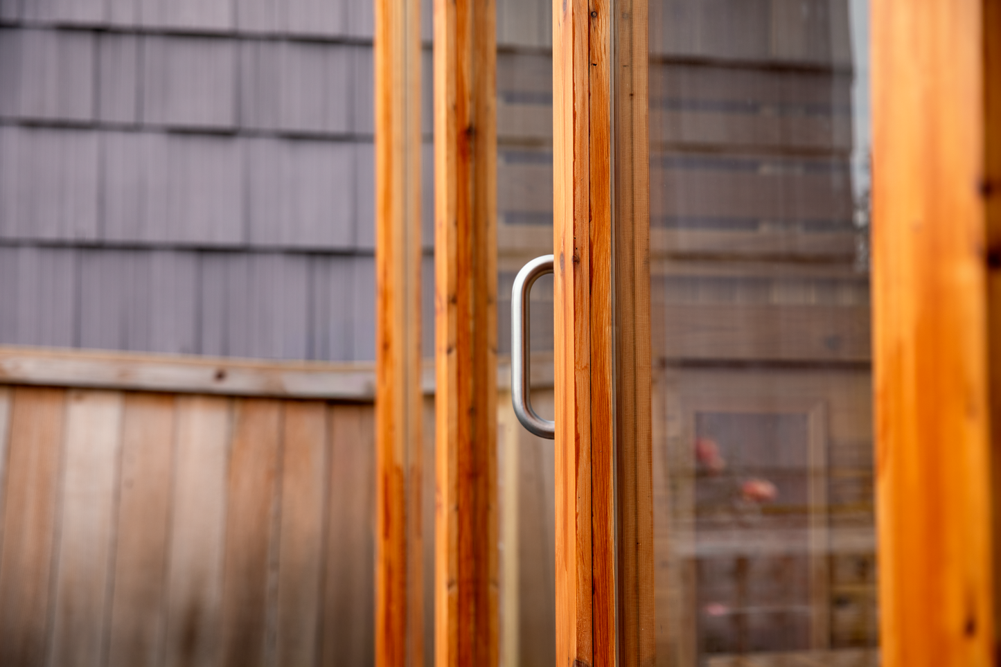 Finnish-style Sauna with Glass Windows in Laurelhurst